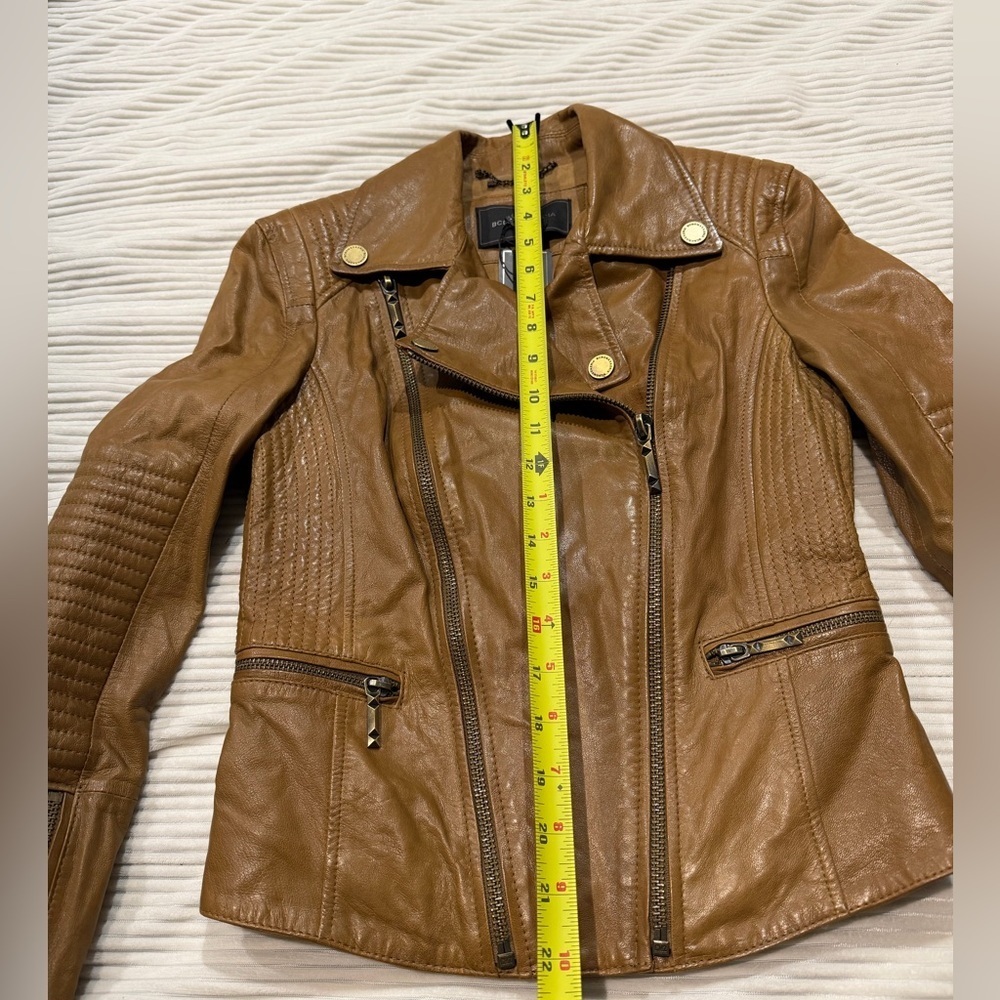 NWT Bcbg MaxAzria motorcycle Leather Jacket - Picture 11 of 14